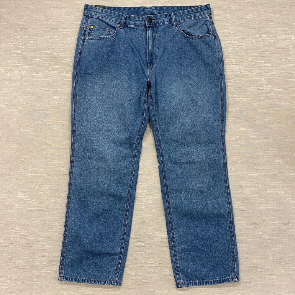 CAT Caterpillar Rigid Work Jeans Mens 40 x 30 Tough 100% Cotton Denim Pants